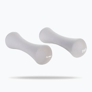 Manubri GymBeam Neoprene Dumbbells 2 x 2 kg grey