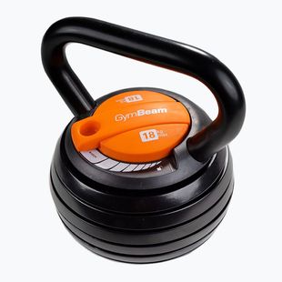 Kettlebell regolabile GymBeam Kettlebell Adjustable 18 kg black