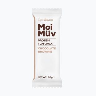 Barretta proteica GymBeam MoiMüv Flapjack 90 g chocolate brownie