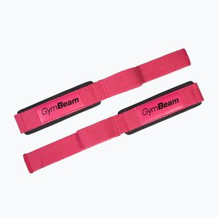 Cinghie per sollevamento pesi GymBeam X-Grip pink
