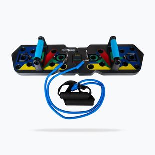 Maniglie per flessioni GymBeam black/blue/yellow