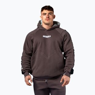 Felpa da uomo NEBBIA Hero Hoodie brown