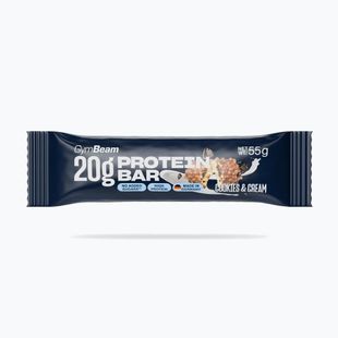 Barretta proteica GymBeam 55 g cookies/cream
