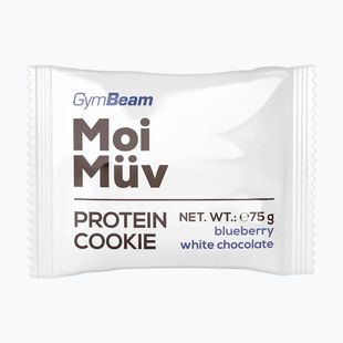 Biscotto proteico GymBeam MoiMüv 75 g blueberry/white chocolate