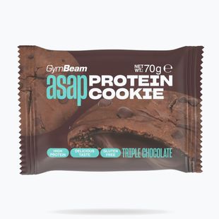Biscotto proteico GymBeam ASAP 70 g triple chocolate