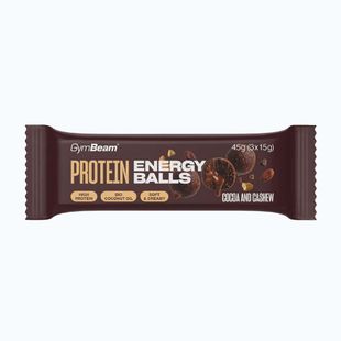 Barretta proteica GymBeam Protein Energy Balls 45 g coca/cashew
