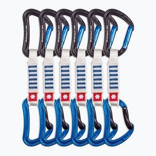 Ocun Raven QD Zoom PA 12 cm arrampicata esprime 6 pezzi blu.