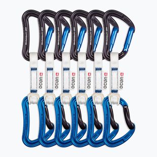 Ocun Raven QD Bio-Dyn-Ring climbing express 10 cm 6 pezzi blu.