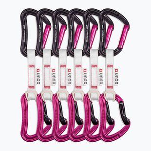 Ocun Raven QD Bio-Dyn-Ring climbing express 10 cm 6 pezzi rosa.