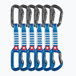 Ocun Hawk QD Zoom PA 12 cm espressioni di arrampicata 6 pezzi blu.