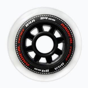 Tempish Radical 84 mm/84A ruote rollerblade 4 pezzi bianco.