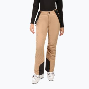 Pantaloni da sci donna Kilpi Elare beige