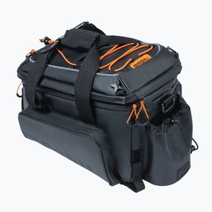 Borsa da bicicletta per portapacchi Basil Miles Tarpaulin XL Pro 9-36 l nero/arancione