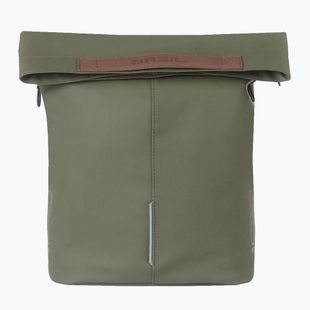 Borsa portabici Basil City Shopper in pelle vegana 16 l verde muschio