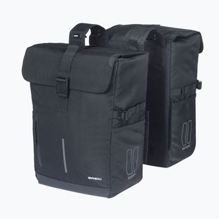 Basil Move Double Bag borsa da bicicletta 30 l nero