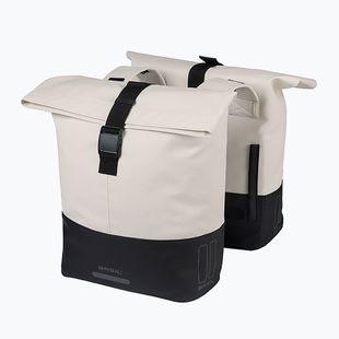 Borsa da bici Basil Cove Double Pannier Bag 32 l off white/black