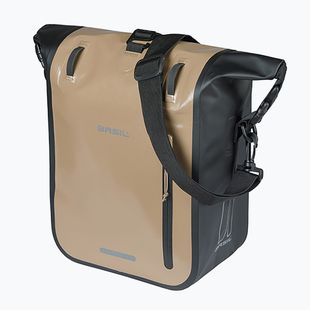 Borsa da bici Basil Rivo M Single Bag MIK Hooks 12-15 l sand/black
