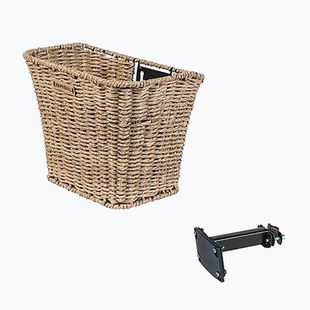 Cestino bici anteriore Basil Bremen Rattan Look FM+FM Stem Holder seagrass