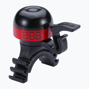 Campanello per bicicletta BBB Cycling MiniFit nero/rosso