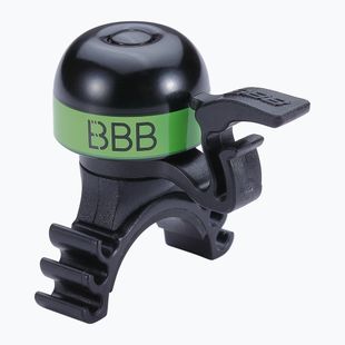 Campanello per bicicletta BBB Cycling MiniFit nero/verde