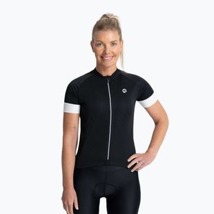 Maglia ciclismo donna Rogelli Modesta nero/bianco