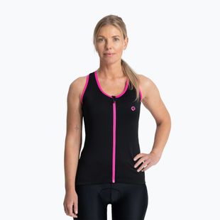 Maglia ciclismo donna Rogelli Abbey Tank Top W nero / rosa
