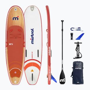 Tavola da SUP Mistral Sunburst Air 10'5 arancio/bianco