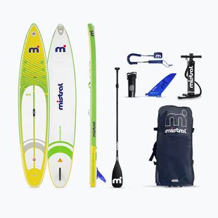 Tavola da SUP Mistral Adventurist Air 12'6" verde/bianco/giallo