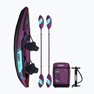 JOBE Croft Gonfiabile per 2 persone Pacchetto Kayak 340 cm viola tramonto