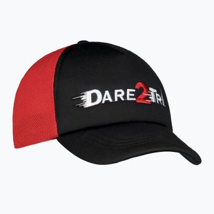 Cappello da baseball Dare2Tri Truckers nero/rosso