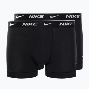 Boxer da uomo Nike Everyday Cotton Stretch Trunk 2 paia nero