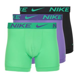 Uomo Nike Dri-Fit Essential Micro Boxer Brief 3 paia green shock/wild violet/nero txtd wb