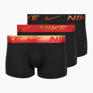 Nike Dri-Fit Essential Micro Trunk boxer uomo 3 paia blk/uni red/blk/uni red metallic gradient wb