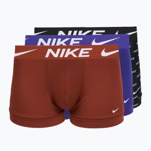 Boxer da uomo Nike Dri-Fit Essential 3 pairs black nike print/mars stone/deep night