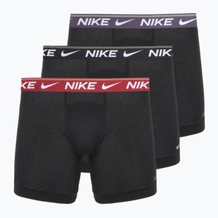 Boxer da uomo Nike Dri-FIT Ultra Comfort 3 pairs black/team crimson/dark raisin/black