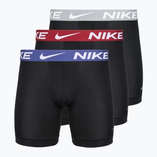 Boxer da uomo Nike Essential Micro 3 pairs black/sapphire/wolf grey/team crimson