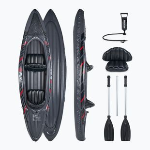 Pure4Fun XPRO Kayak 3.0 grigio/nero/rosso/bianco Kayak gonfiabile ad alta pressione per 2 persone