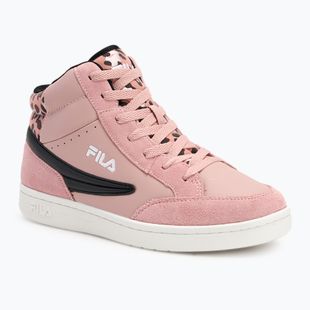 Scarpe da bambino FILA Crew Mid malva pallido/leopardo