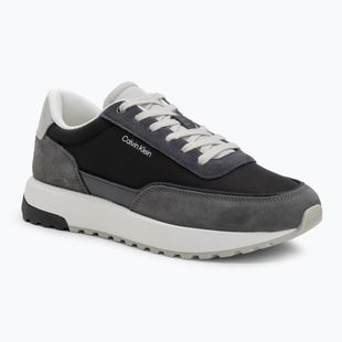 Calvin Klein scarpe uomo HM0HM01714 Low Top Lace Up Repreve Mix Formal Gray/Eggshell/Creamy White