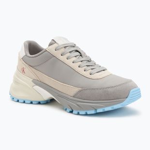 Calvin Klein scarpe donna YW0YW01852 Hike Runner Mg Nylon Mix formale grigio/uovo crema/bianco