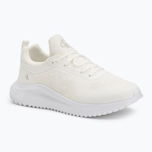 Calvin Klein scarpe donna YW0YW01855 Eva Runner Sock Mg Tech Mix triplo bianco brillante