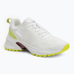 Calvin Klein scarpe donna YW0YW01856 Hike Runner Mg Tech Knit bianco brillante wild lime/andora