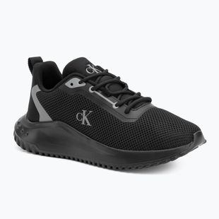 Calvin Klein scarpe donna YW0YW01851 Eva Runner L-Up Mix Mesh Logo Ck nero/mockingbird