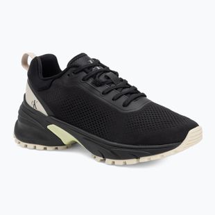 Calvin Klein scarpe donna YW0YW01856 Hike Runner Mg Tech Knit nero/pistacchio/bianco giada
