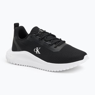 Calvin Klein scarpe da uomo YM0YM01285 Hike Runner Mix Mesh Nero/Bianco brillante