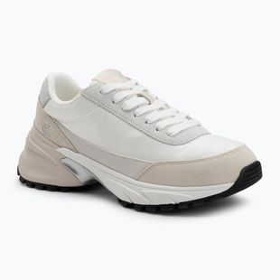 Scarpe Calvin Klein Hike Runner Mg Nylon Perl bianco brillante/argento cremoso da donna