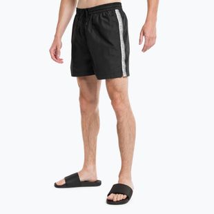 Pantaloncini da bagno Calvin Klein Medium con coulisse da uomo, nero
