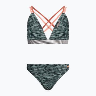 Costume da bagno due pezzi per bambini Protest Prteva Triangle verde baygreen