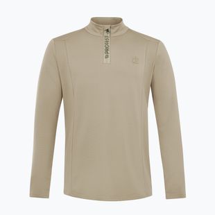 Felpa uomo Protest Rewill 1/4 Zip Active bamboo beige