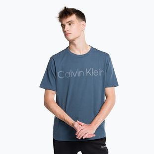T-shirt Calvin Klein uomo blu pastello